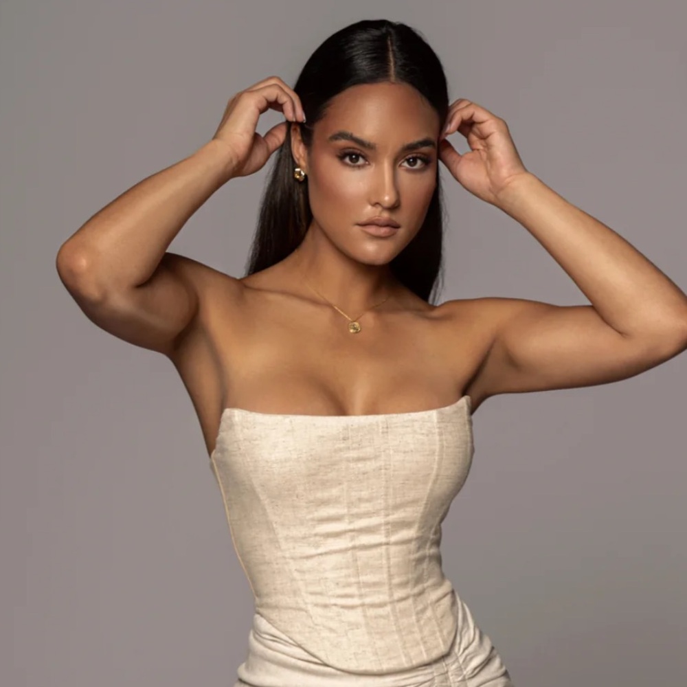 JLUXLABEL Natural Linen Corset